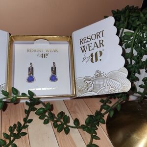 Resort Wear by JP Purple Drop Earrings